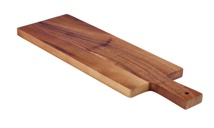 Acacia plank langwerpig met handvat 50 x 15 x 2 cm