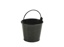 Galvanised steel serving bucket black 10 cm