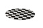 Tabla melamina redonda tablero ajedrez 33cm