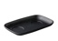 Serving tray with 2 cut-outs black 28 x 18 cm