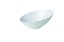 Slant round bowl white 21,2 x 20,8 x 10,4 cm