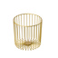 Iron serving basket gold 23x23x23 cm